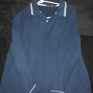 blue collar shirt